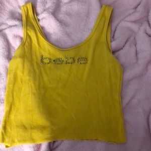 bebe cropped tank